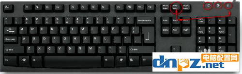 機械鍵盤的第三個燈怎么關？