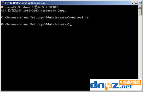 windows2003系統怎么能讓硬盤符一直存在？